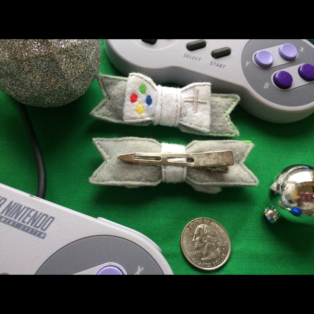 Super Cute handmade Xbox 360 Hair Bows